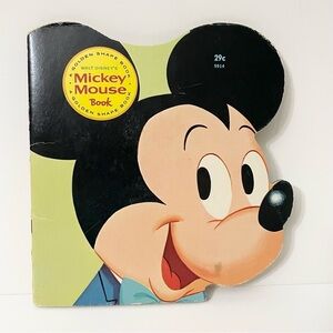 Vintage 1965 Walt Disney Mickey Mouse Golden Shape Book Paperback